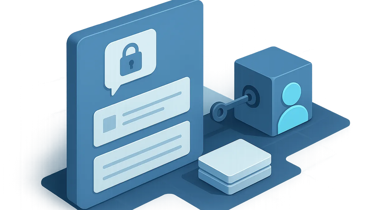 A branded customer portal with secure messages, a request form, and connected history