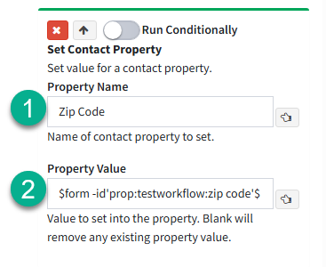 iService workflow variables available for insertion into a response