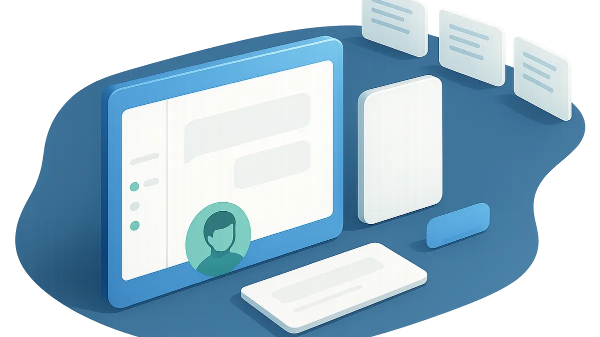 A manager reviewing an active chat, agent availability, and a queue of waiting chats